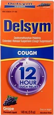 Delsym Adult 12 Hr Cough Relief Liquid, Grape, 5oz