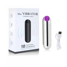 Portable Personal Massager 10 Vibration Modes USB Rechargeable Bullet Massager