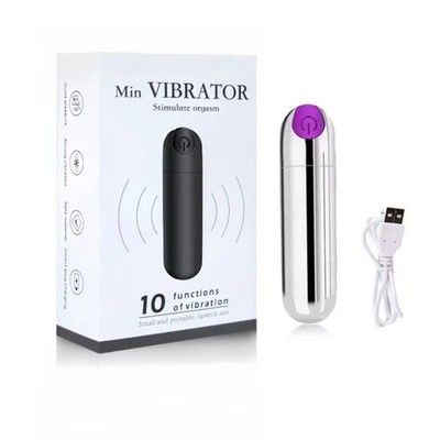 Portable Personal Massager 10 Vibration Modes USB Rechargeable Bullet Massager