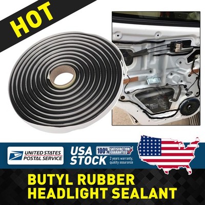 26FT Butyl Rubber Glue Headlight Sealant Rope Windows Doors and Windshield US