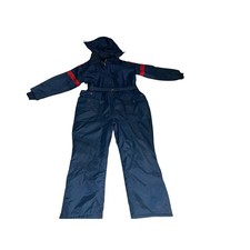 Vintage Sears Ski Snowsuit Mens XL Hooded Coveralls 80s Retro Nylon Workwear