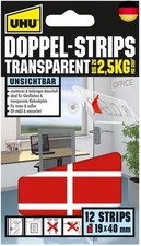 UHU Doppelstrips transparent Montage-Strips
