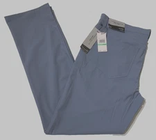NEW Perry Ellis Men's Stretch Gusseted Inseam Hidden Zip Pocket Pants SZ 38X30