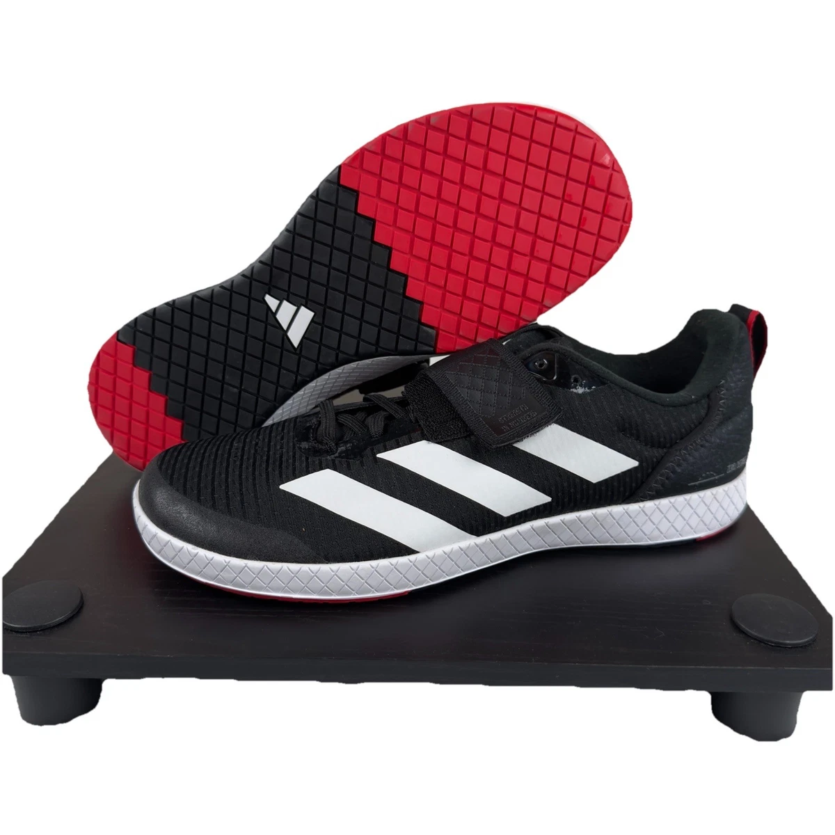 Adidas The‎ Total Weight Lifting Shoes Sneakers IH8240 Black White Mens 8.5 New Cut in half: Adidas The Total Review | RunRepeat main image 4