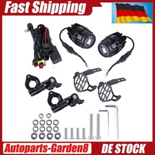 2x LED Zusatzscheinwerfer Nebelleuchte E9-Geprüft mit Kabelbaum Für BMW R1200GS