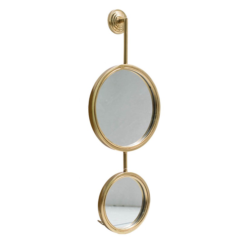 2 Circle Mirrors for Wall Decor, Unique Contemporary Wall Mirror