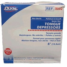 Tongue Depressors Wooden Non-Sterile 6" x 3/4" 500/Bx 2 Boxes Available