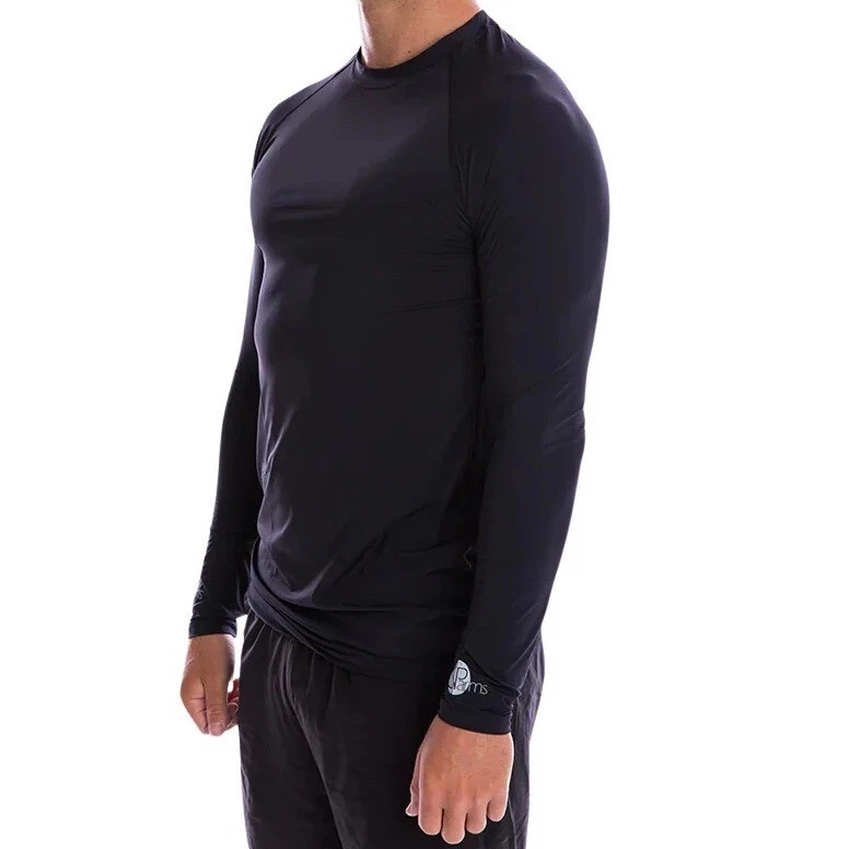 SP Arms Black Mock Neck Long Sleeve Sun Protection Body Warm UPF 50+ Shirt
