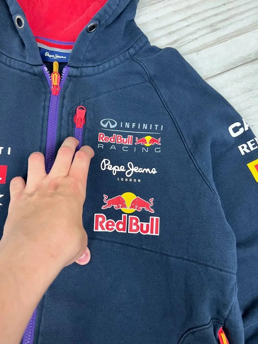 Pepe Jeans Red Bull Infinity Racing Zip Up Hoodie Men SZ S Blue | eBay