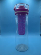 Cool Gear Infuse 28 Oz Pink/Transparent Water Bottle - Fruit/Flavor Infuser