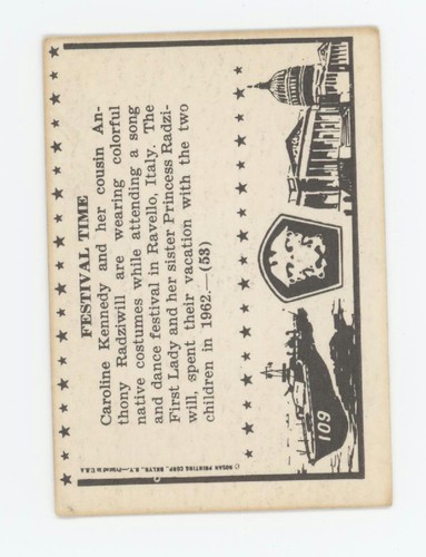 1963 Rosan John F. Kennedy #53 Vintage B5 - Foto 2 di 2