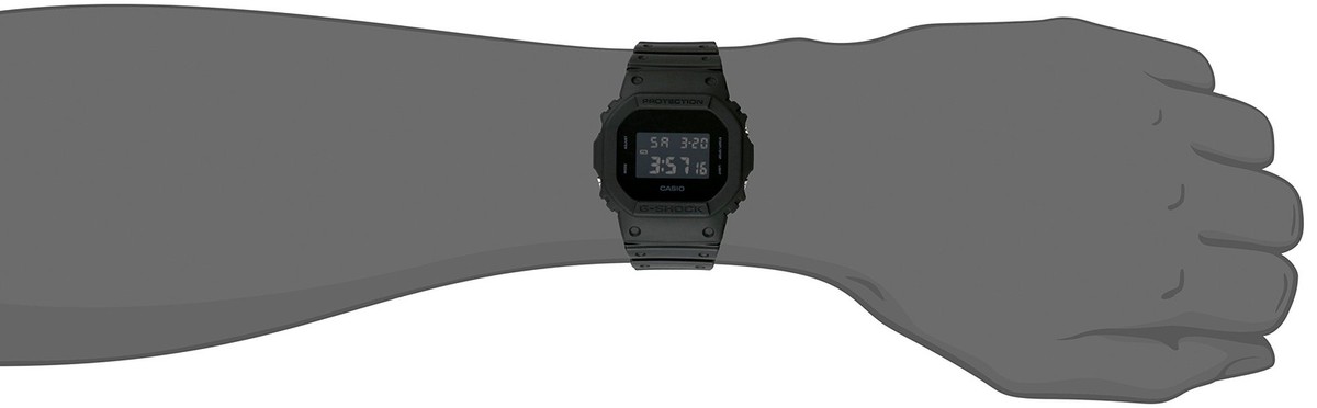 CASIO G-SHOCK デジタル腕時計 DW-5600BB 付属品　ブラック G-Shock Digital Matte Black 42.8mm Mens Watch | Abt