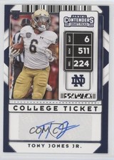 2020 Panini Contenders Draft Picks College Ticket Tony Jones Jr #126 Auto 0e3s