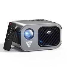 Home Projector with WiFi and Bluetooth, Native 1080P, 4K Support, Portable Smart