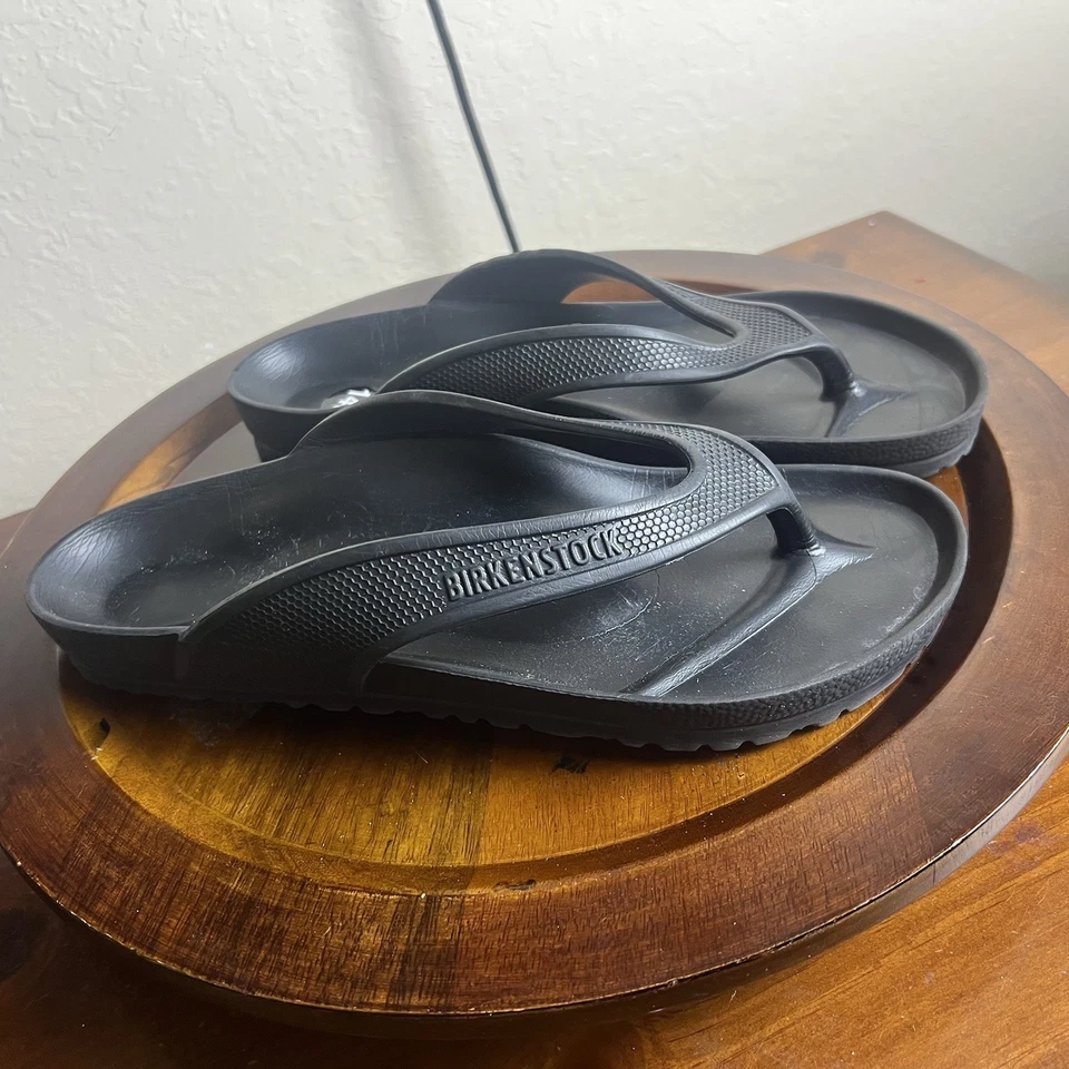 Sandalias Birkenstock Unisex Para Hombre 10 Para Mujer 12 Honolulu EVA Gris Chanclas Moldeadas Foto 2 de 4