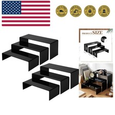 2 Sets Acrylic Display Risers, Product Stand, Jewelry Display Riser Shelf Sho...