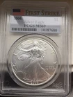2006 US Silver Eagle $1 PCGS MS69 First Strike Flag Label 1 Ounce Oz. Silver 🔥