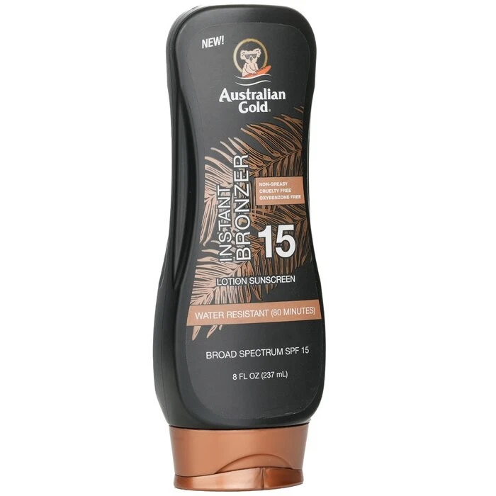 Australian Gold - Lotion Sunscreen SPF 15 with Instant Bronzer 237ml/8oz - image 2 of 3