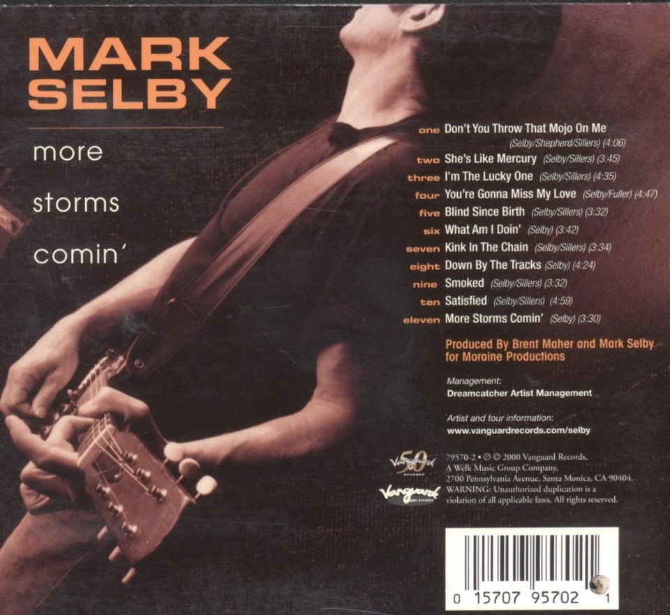 Mark Selby Mehr Stürme Kommen CD USA Vanguard 2000 Mit Booklet Im Digipak. Hat - Bild 2 von 3
