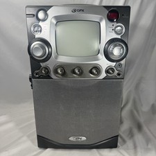 Vtg GPX K2805 CD Graphics Karaoke Machine With Monitor AV INPUTS No Mic Tested
