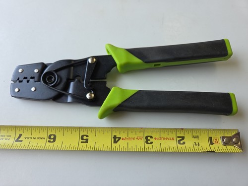 GREENLEE PA1176 Hand Crimp Tool 5 Indent Electric Wire 28-26 22-20 14-18 Cutter - Picture 5 of 7