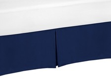 Navy Blue Crib Bed Skirt for Baby Bedding Sets
