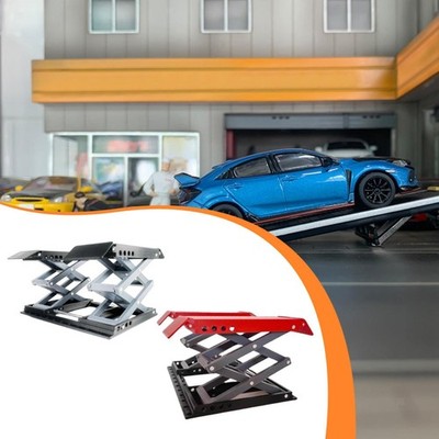 1/18 scale car lift model, DIY car repair shop model, small mini maintenance