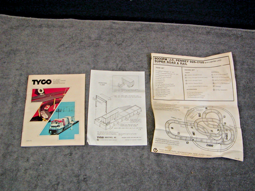 RARE TYCO SUPER ROAD & RAIL HO SCALE TRAIN & ROADRACE SET NO. 9000PM - Picture 22 of 24