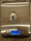 Native American Navajo Sterling Turquoise Pendant — photo 2