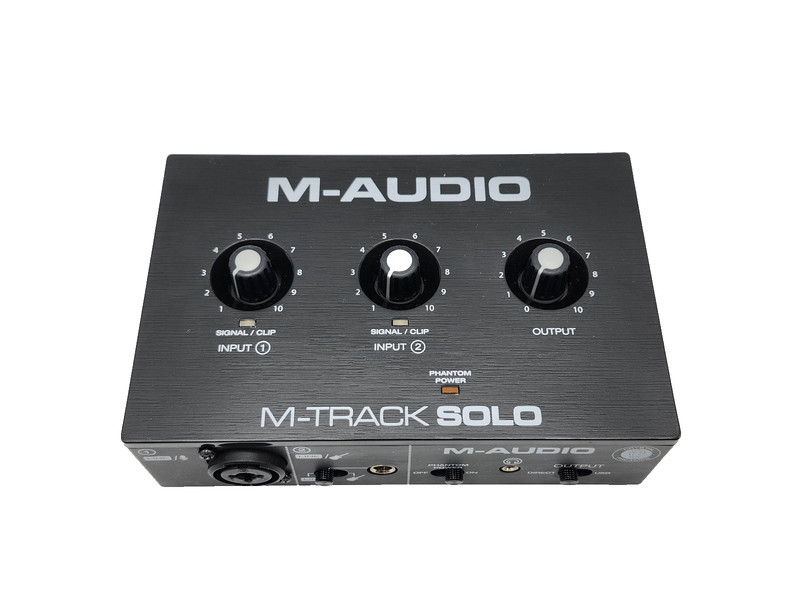 M-Audio M-Track Solo 2-Channel USB Interface Streaming and Podcasting 0463042