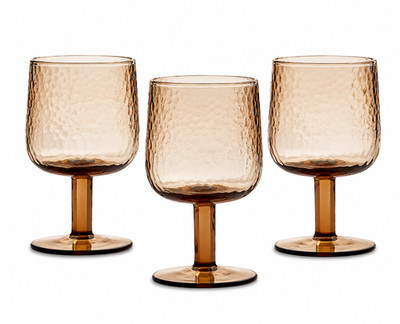 Oake Textured Wine Glasses Set of 3