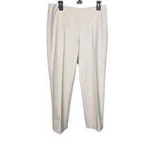 Talbots Petites Classic Side Zip Ankle Pants Beige Khaki Size 10P NWT