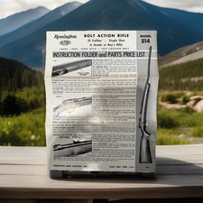 Vintage Remington Model 514 Instruction Folder And Price Parts List 1967