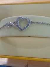 Swarovski Infinity Heart Jewelry Collection Rhodium Tone Finish Clear Crystals