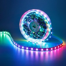 5V 16.4ft/5M WS2812B Individually Addressable RGB LED Strip 300 Pixels 5050 S...