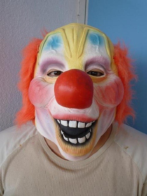 Shawn Crahan RED WIG CLOWN NORMAL MASK Slipknot halloween party