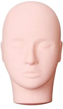 Yephets Pro Training Mannequin Flat Head Practice Make Up Eye Lashes Eyelash...