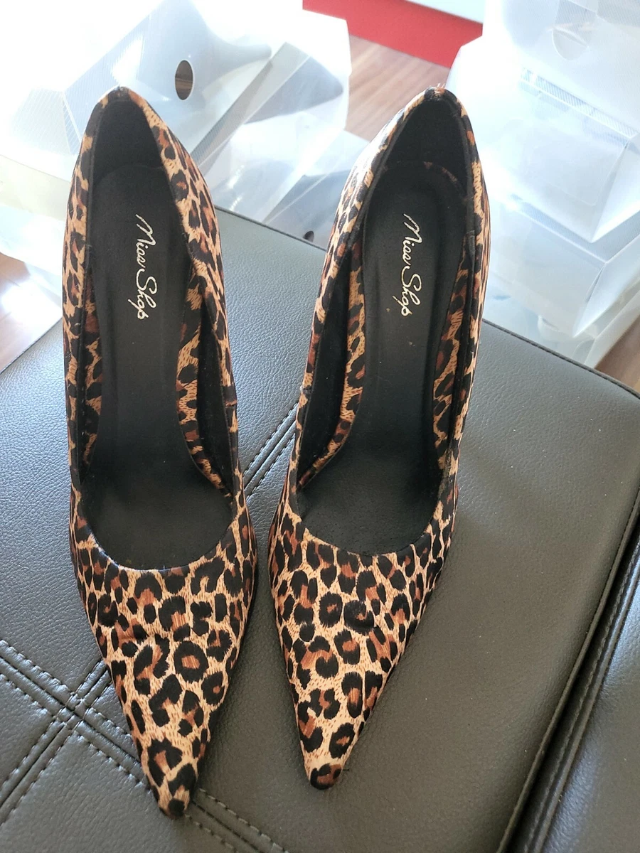 High heels leopard clearance