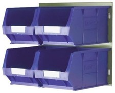 RS Pro Blue PP Storage Bin, 132mm x 205mm