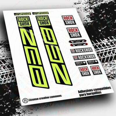 WP448 KOMPATIBLE AUFKLEBER GABEL ROCKSHOX ZEB STICKERS STICKER AUFKLEBER