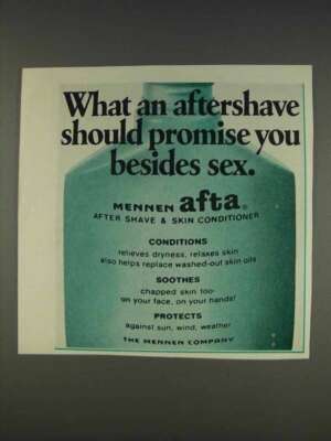 1977 Mennen Afta After Shave Ad - Promise Besides Sex