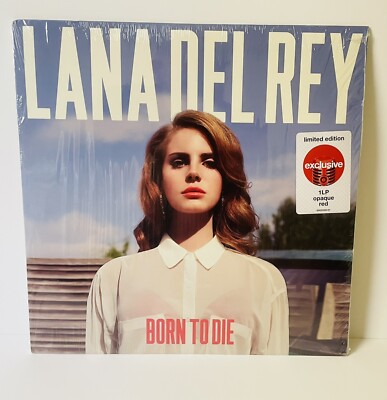 Lana Del Rey BORN TO DIE Target Hype Sticker Limited Edition Red Vinyl LP Sealed