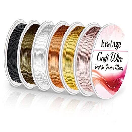 18 Gauge Wire for Jewelry Making,  6 Rolls Jewelry Craft Wire Tarnish