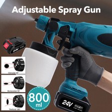 High Pressure Cordless Paint Sprayer Electric Airless HVLP Spray Gun House Paint