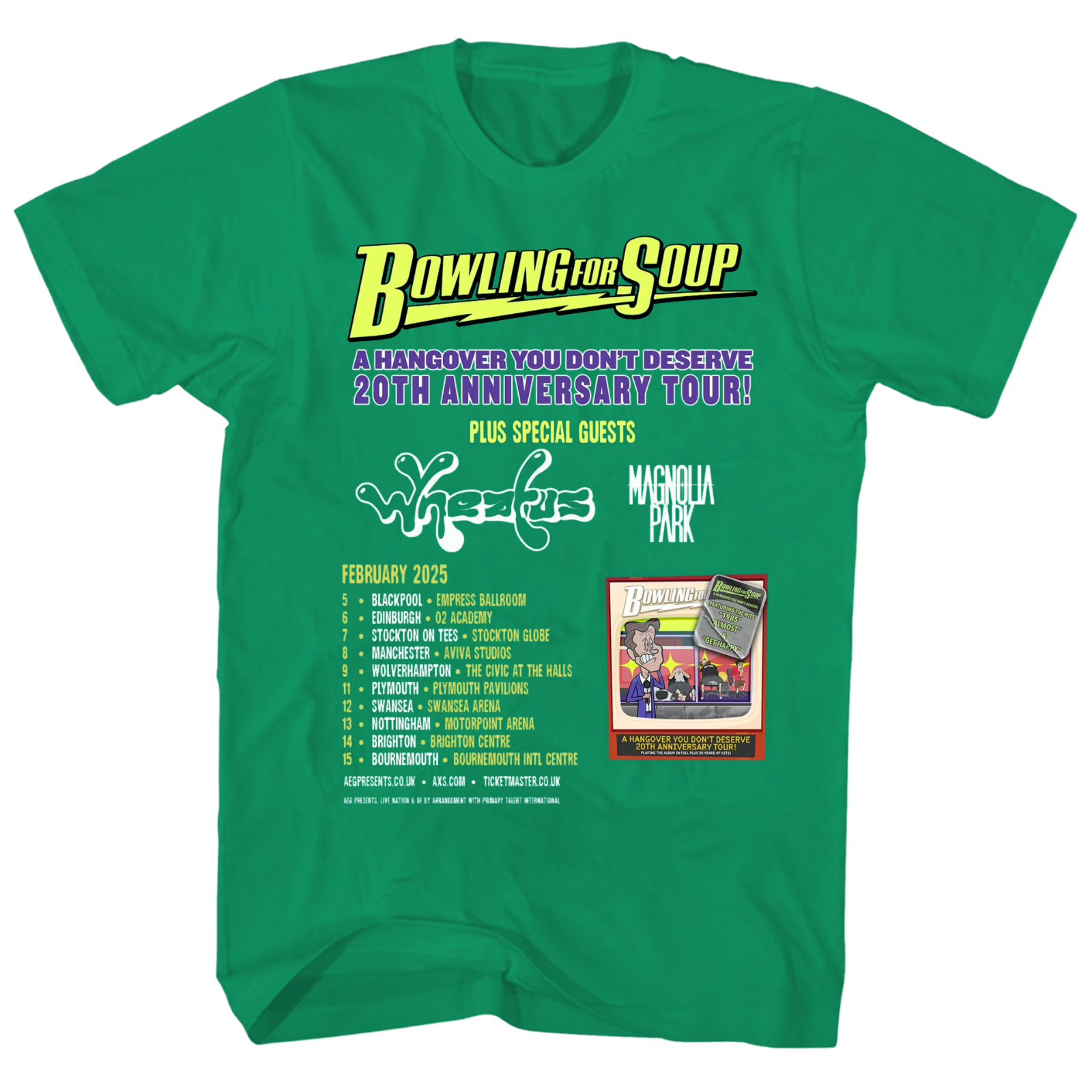 Bowling for Soup 2025 Tour Fan Gift T-Shirt Sizes S-5XL QA195
