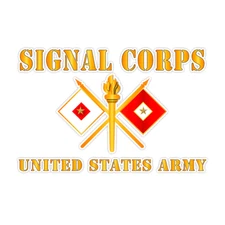 US Army Signal Corps Bumper Sticker Military Vinyl Soldier Decal 5"