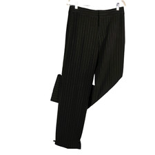 Nine West Size 10 Dress Pants Trousers Wide Leg High Rise Black Stretch 31 x 31