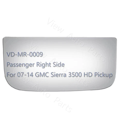 Lower Tow Mirror Glass for 07-13 GMC Sierra 3500 HD Passenger Right Side RH 3911