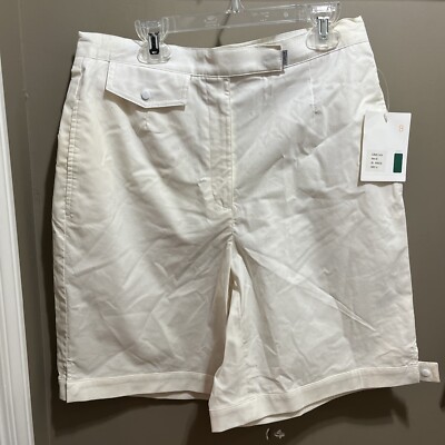 Lizgolf Womens Size 8 Shorts Liz Claiborne Golf Cream Tan