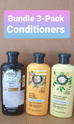Herbal Essences Bundle 3x Conditioners Shine, Volume, Hydrate 13.5 FL OZ Each 